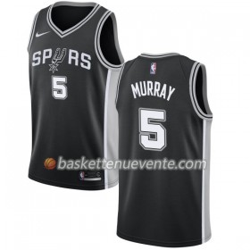 Maillot Basket San Antonio Spurs Dejounte Murray 5 Nike 2017-18 Noir Swingman - Homme